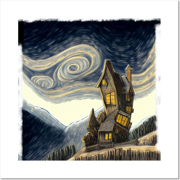 Starry Night Above The Shrieking Shack Wall Art by Grassroots Green